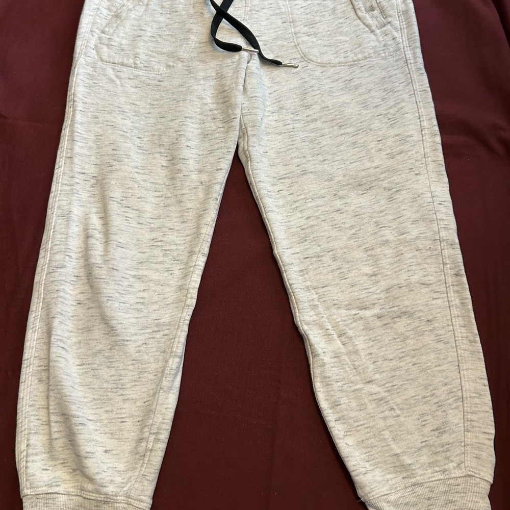Calvin Klein Heather Gray Women's Jogger Pants with Black Drawstring